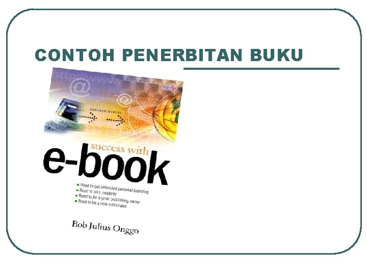 CONTOH PENERBITAN BUKU 