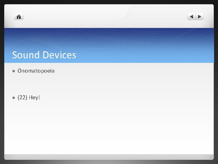Sound Devices l Onomatopoeia l (22) Hey! 