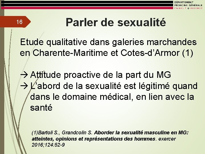 16 Parler de sexualité Etude qualitative dans galeries marchandes en Charente-Maritime et Cotes-d’Armor (1)