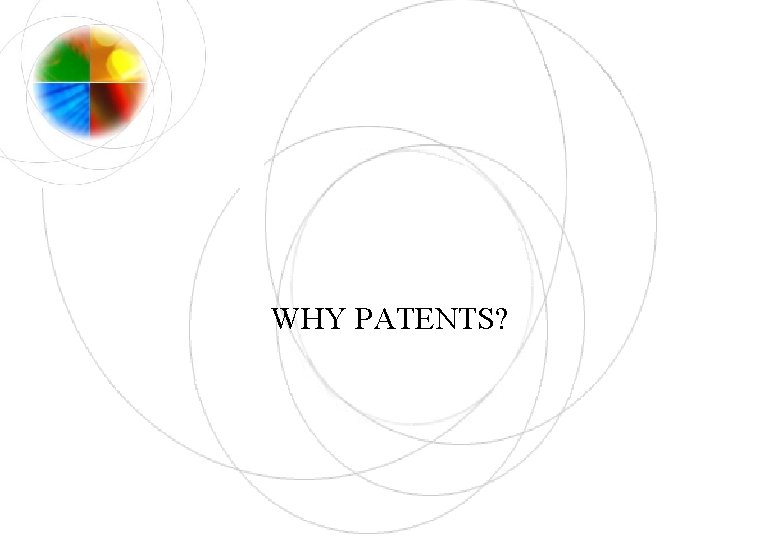 WHY PATENTS? 