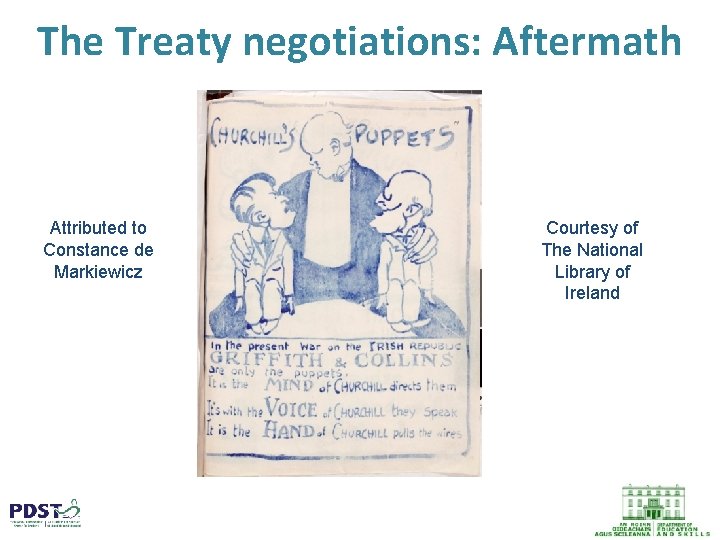 The Treaty negotiations: Aftermath Attributed to Constance de Markiewicz Courtesy of The National Library