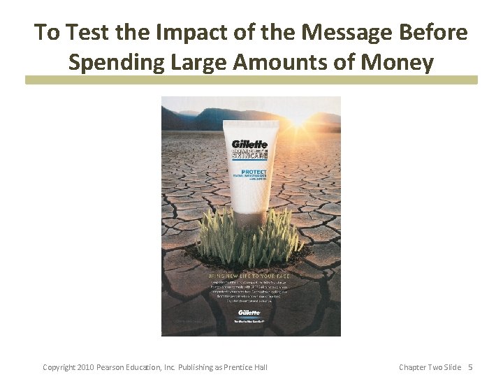 To Test the Impact of the Message Before Spending Large Amounts of Money Copyright