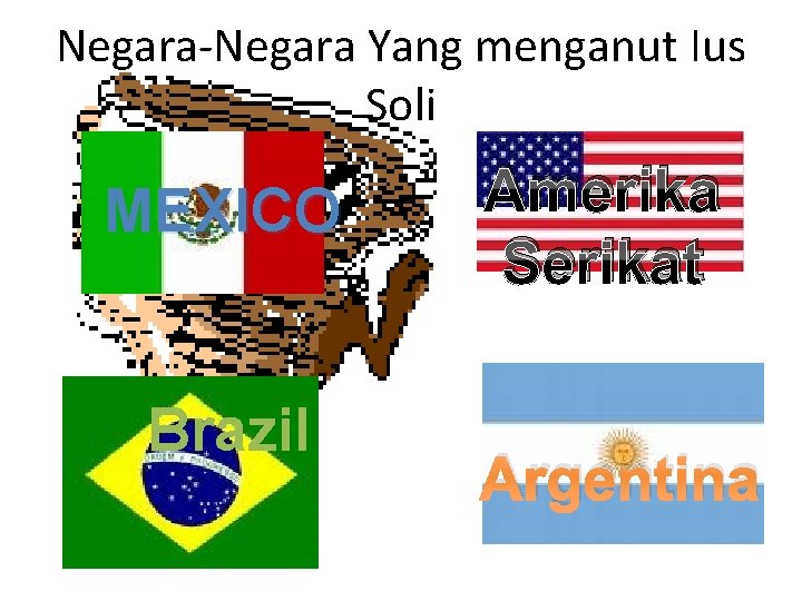 Negara-Negara Yang menganut Ius Soli MEXICO Brazil Amerika Serikat Argentina 