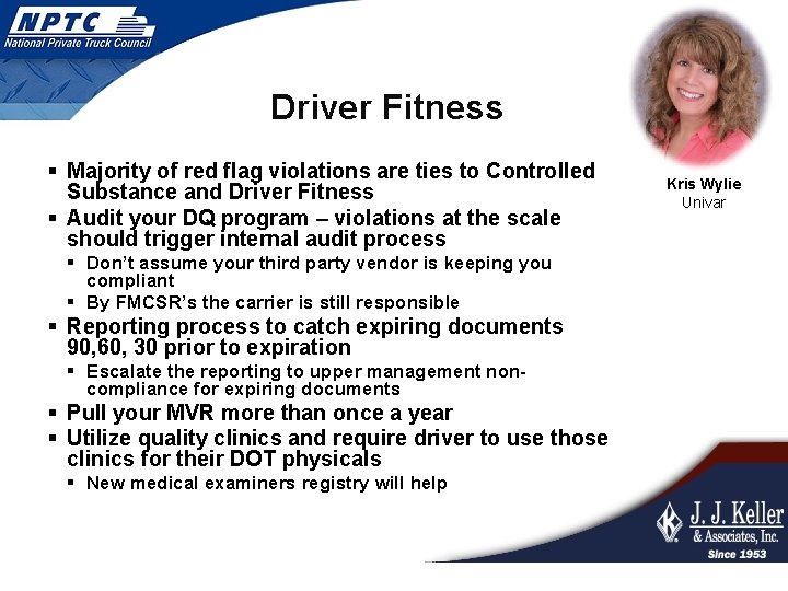 Driver Fitness § Majority of red flag violations are ties to Controlled Substance and