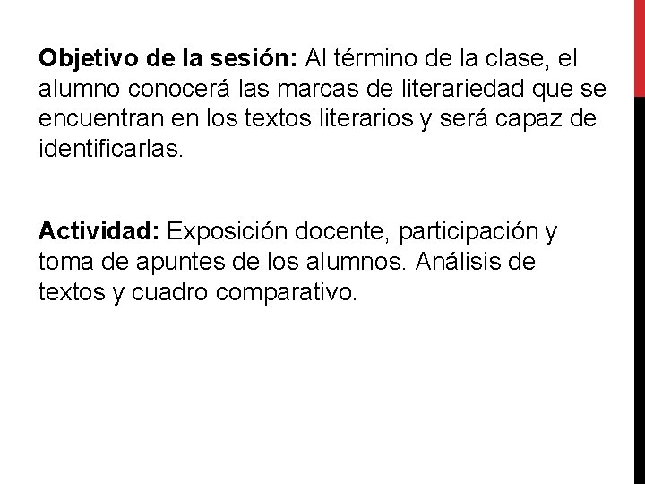Objetivo de la sesión: Al término de la clase, el alumno conocerá las marcas