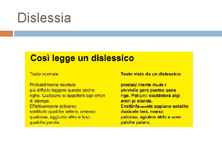 Dislessia 