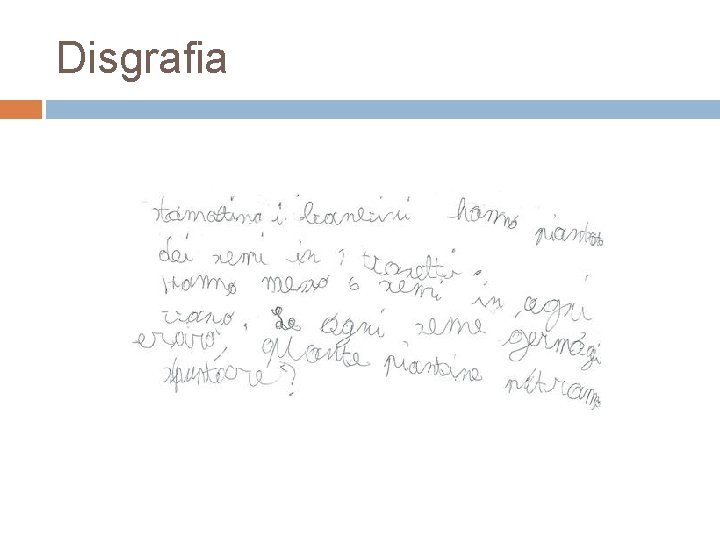 Disgrafia 