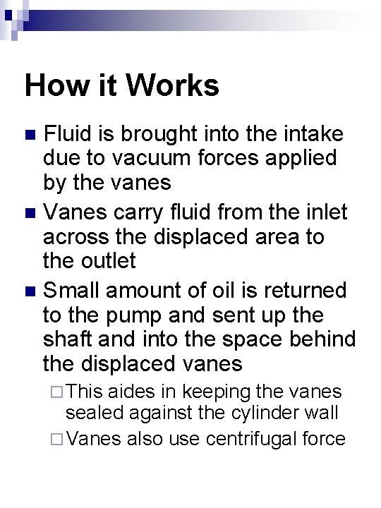 Unbalanced Vane Pump And How it Works Main