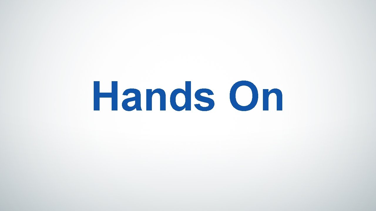 Hands On Hands On