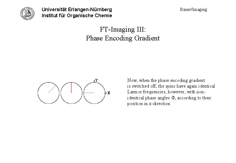 Universität Erlangen-Nürnberg FT-Imag. III - phase angle Institut für Organische Chemie Bauer/Imaging FT-Imaging III: