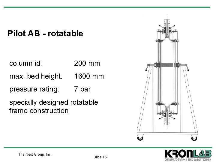 Pilot AB - rotatable column id: 200 mm max. bed height: 1600 mm pressure