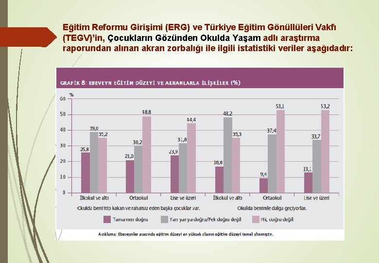 Eğitim Reformu Girişimi (ERG) ve Türkiye Eğitim Gönüllüleri Vakfı (TEGV)’in, Çocukların Gözünden Okulda Yaşam