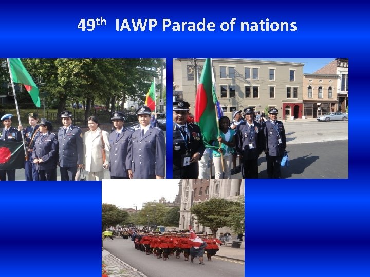49 th IAWP Parade of nations 