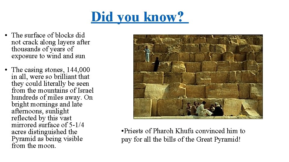 Did you know? • The surface of blocks did not crack along layers after