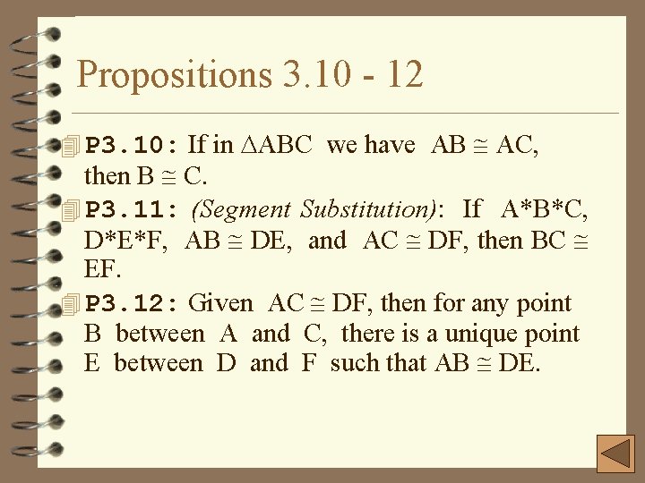 Propositions 3. 10 12 4 P 3. 10: If in ABC we have AB