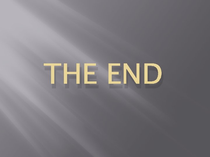 THE END 