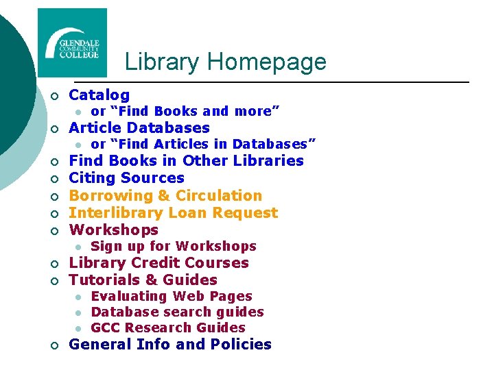 Library Homepage ¡ Catalog l ¡ Article Databases l ¡ ¡ ¡ Sign up Library Homepage ¡ Catalog l ¡ Article Databases l ¡ ¡ ¡ Sign up