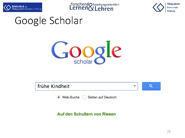 Google Scholar 25 