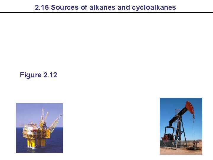 2. 16 Sources of alkanes and cycloalkanes Figure 2. 12 