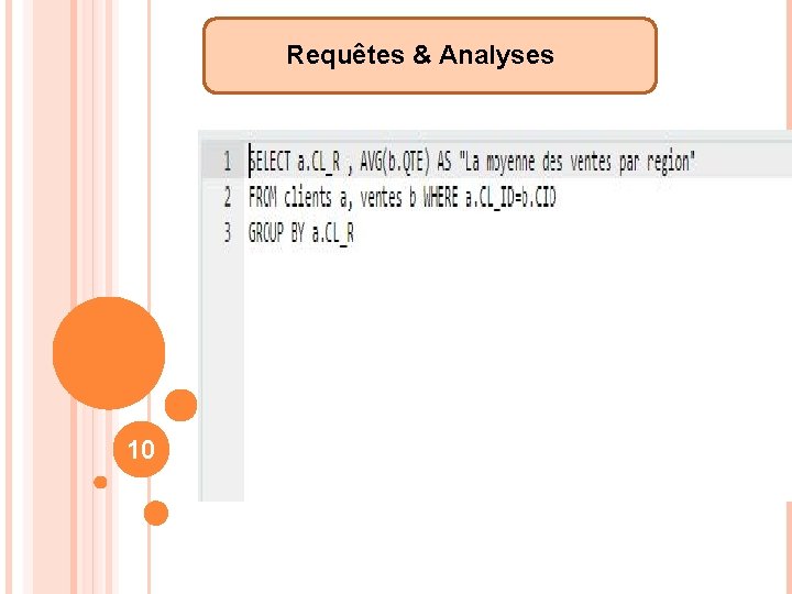 Requêtes & Analyses 10 