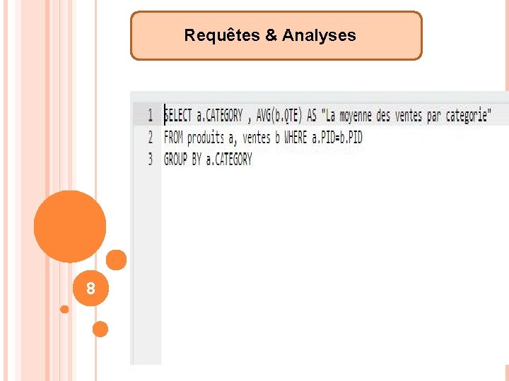 Requêtes & Analyses 8 