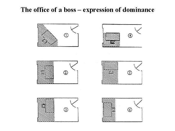 The office of a boss – expression of dominance 