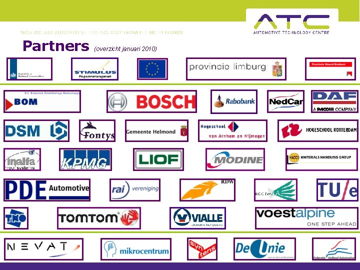 Partners (overzicht januari 2010) 