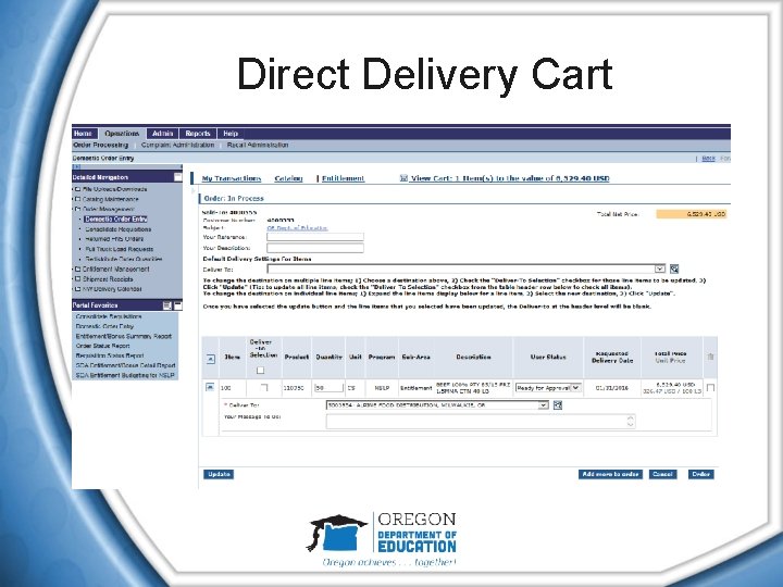 Direct Delivery Cart 