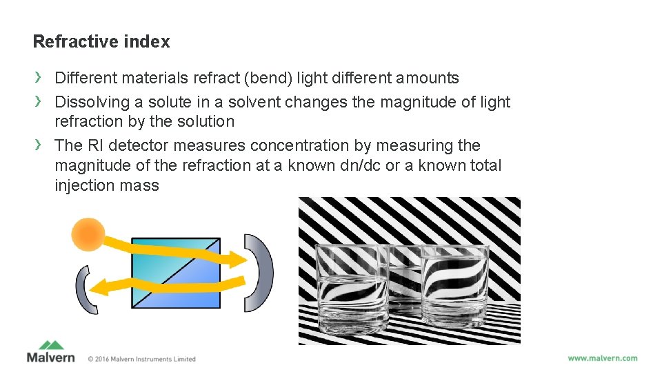 Refractive index › › › Different materials refract (bend) light different amounts Dissolving a Refractive index › › › Different materials refract (bend) light different amounts Dissolving a