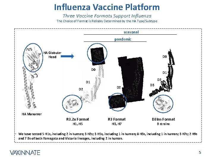 Influenza Vaccine Platform Three Vaccine Formats Support Influenza The Choice of Format is Reliably