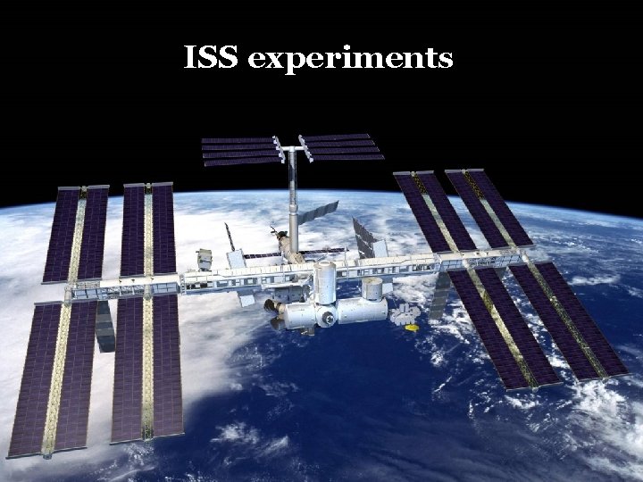 ISS experiments 