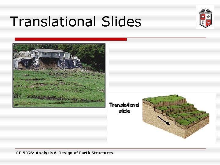 Translational Slides CE 5326: Analysis & Design of Earth Structures 