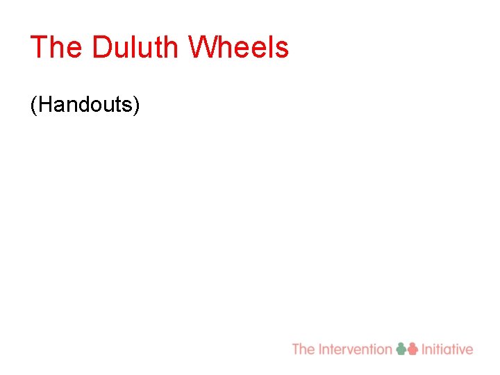The Duluth Wheels (Handouts) 