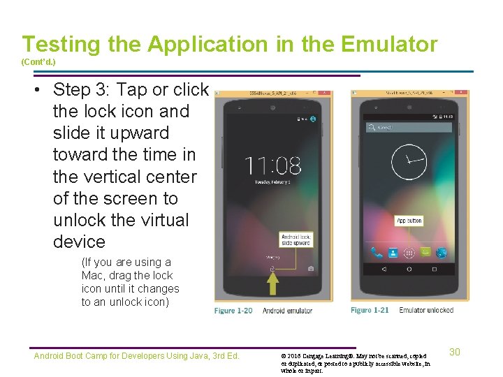 Testing the Application in the Emulator (Cont’d. ) • Step 3: Tap or click