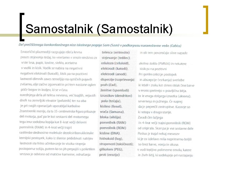 Samostalnik (Samostalnik) 