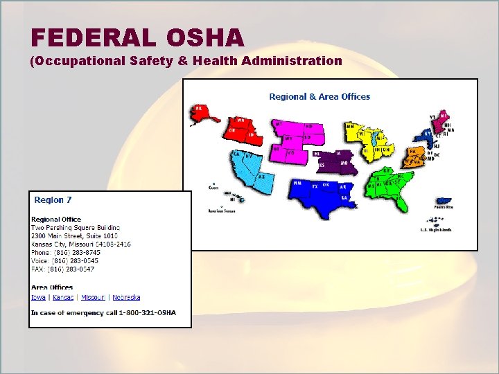 FEDERAL OSHA (Occupational Safety & Health Administration 