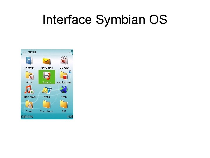 Interface Symbian OS 