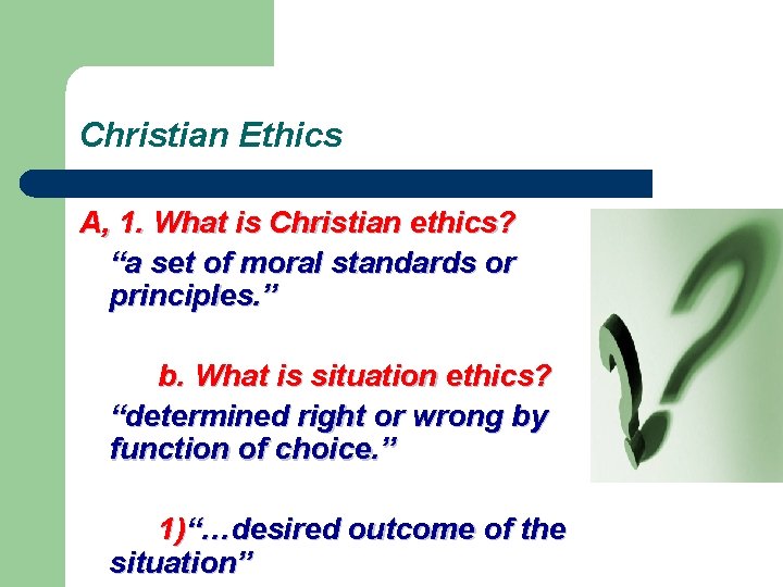 what are the ethical principles of christianity