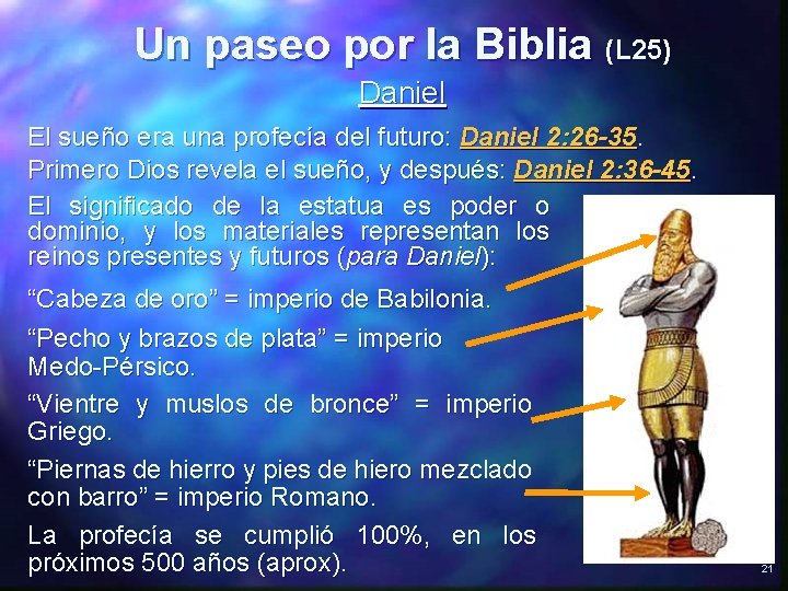 Un paseo por la Biblia (L 25) Daniel El sueño era una profecía del