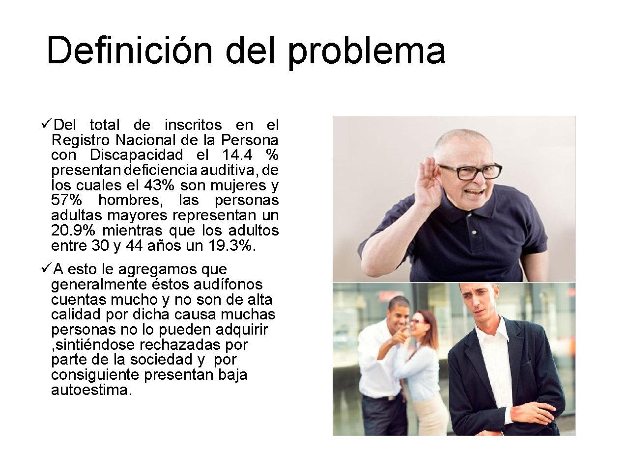 Definición del problema üDel total de inscritos en el Registro Nacional de la Persona