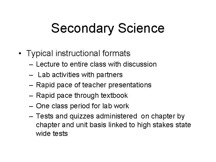 Adapting Textbook and Activities in Science Tom Scruggs