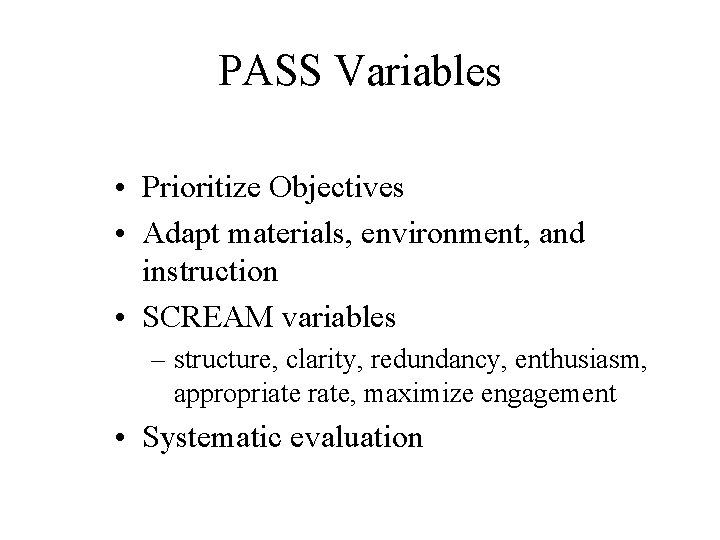 Adapting Textbook and Activities in Science Tom Scruggs