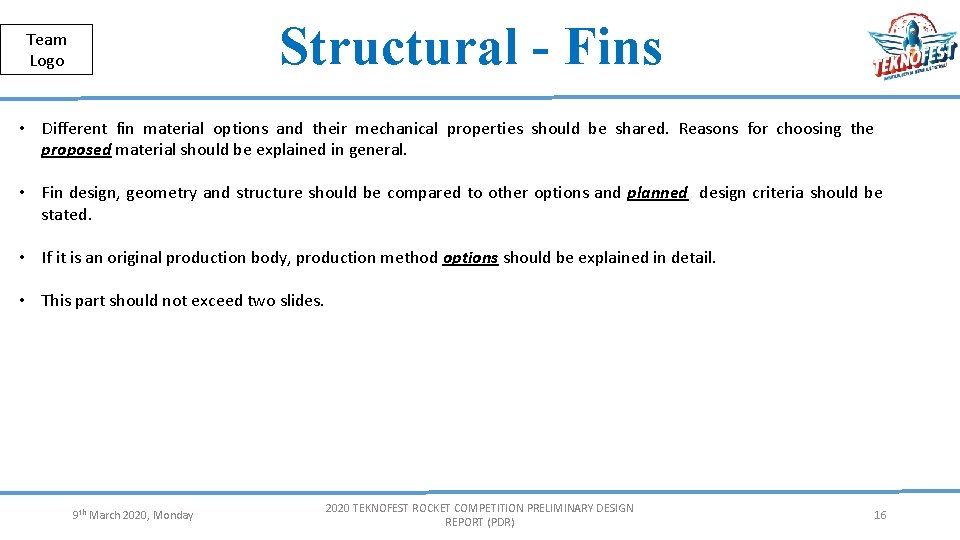 Herkese Açık | Public Structural - Fins Team Logo • Different fin material options