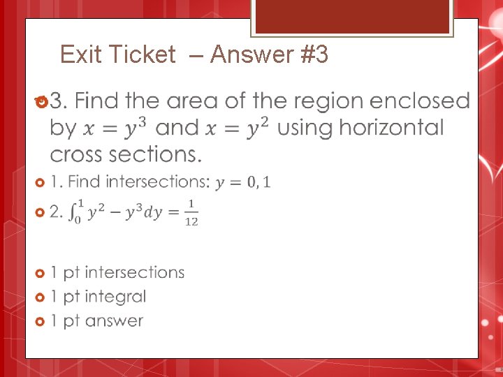 Exit Ticket – Answer #3 