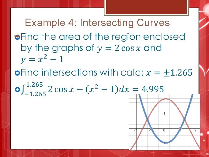 Example 4: Intersecting Curves 