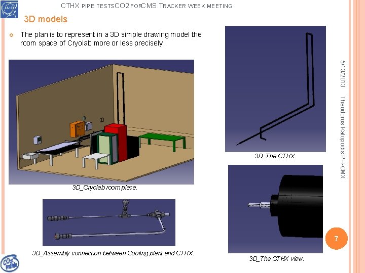 CTHX PIPE TESTSCO 2 FORCMS T RACKER WEEK MEETING 3 D models The plan