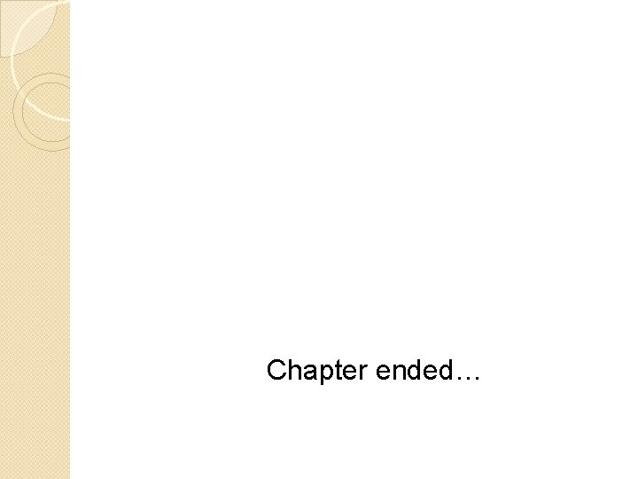 Chapter ended… 