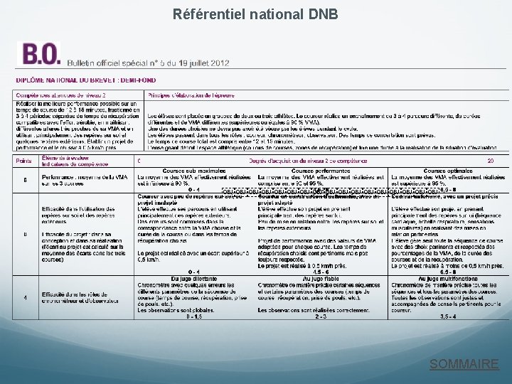 Référentiel national DNB ￼￼￼￼￼￼￼￼￼ SOMMAIRE 