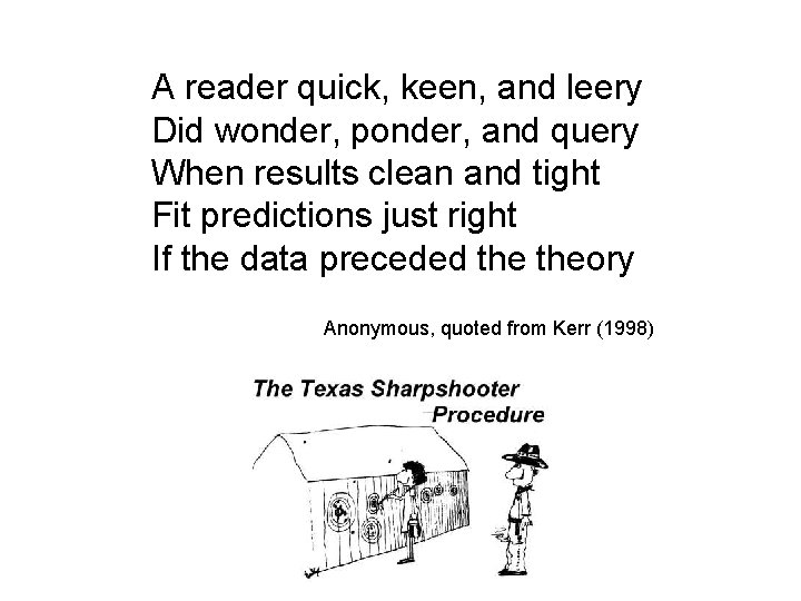 A reader quick, keen, and leery Did wonder, ponder, and query When results clean