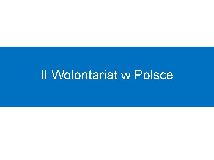 II Wolontariat w Polsce 